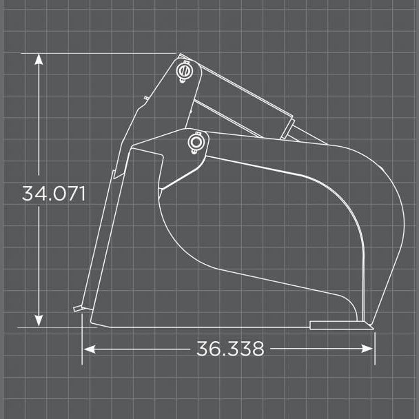 Loflin Fabrication XHD Grapple Bucket - 0150701072