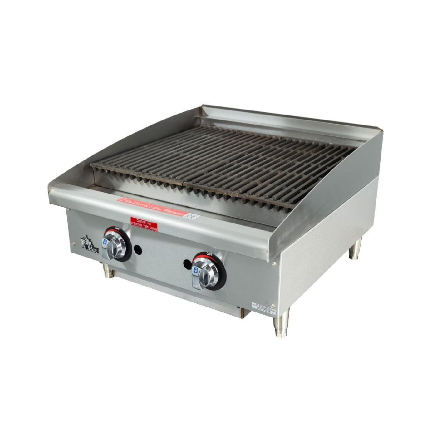 Star 6124RCBF 24" Gas Countertop Radiant Charbroiler - 80,000 BTU - 8H-6124RCBF