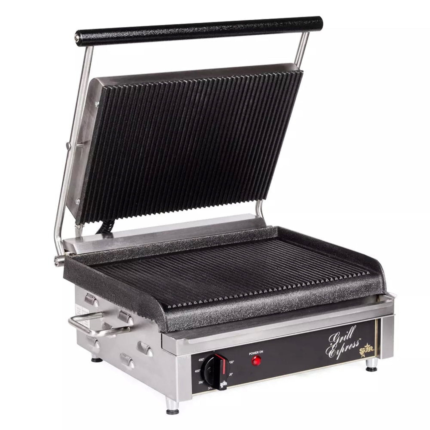 Star GX14IG Countertop Sandwich Grill with Grooved Plates-240V, 2800W - 9D-GX14IG-240V