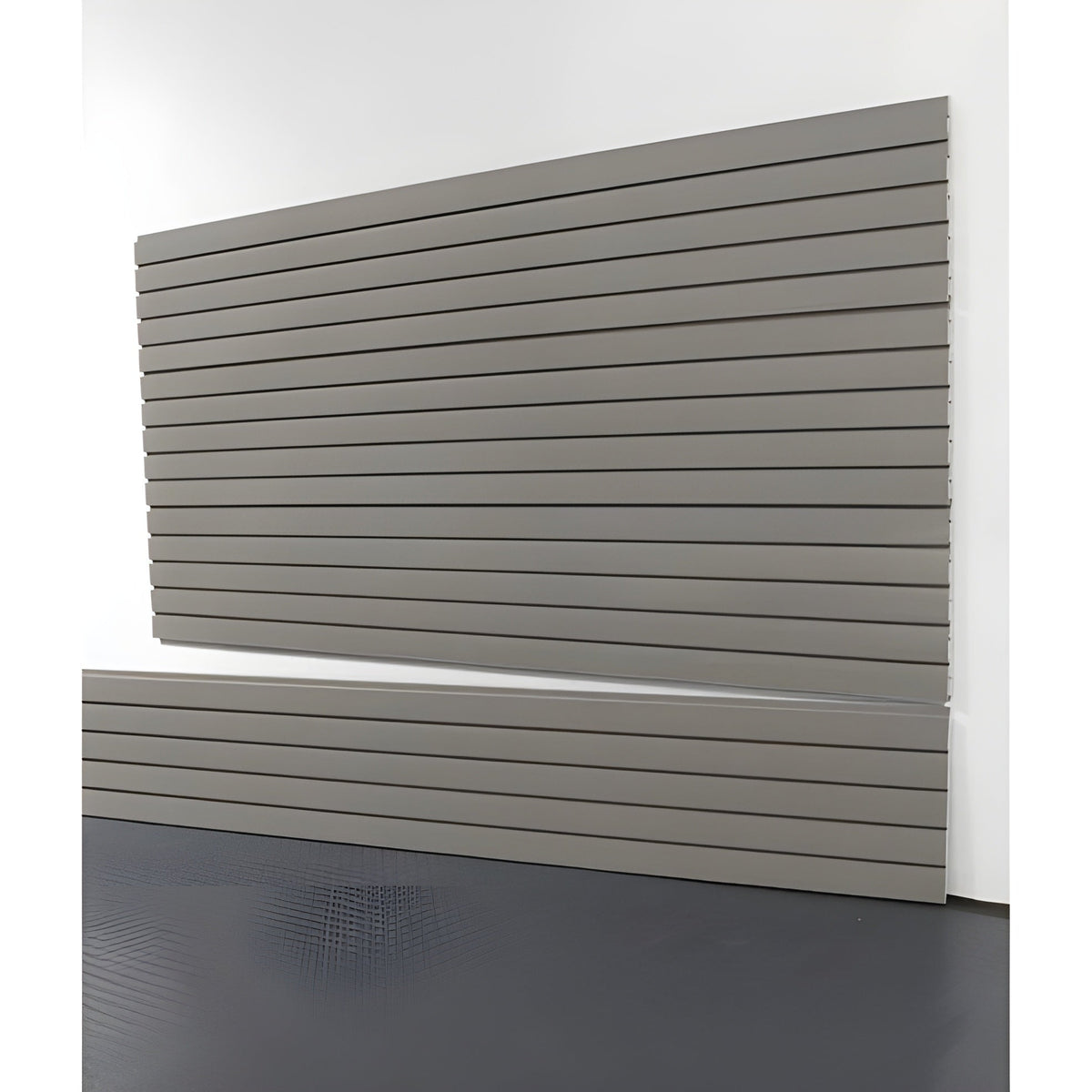 storeWALL 8' Heavy Duty Slatwall Panels + InstallStrips - IS-8-HD-WB