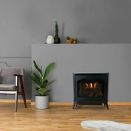 Empire Steel Spirit Stove Freestanding Vent Free Gas Stove | Medium - VFD30MS30FN