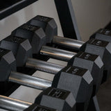 GIANT Rubber Hex Dumbbell Sets - Straight - 550LBSTRAIGHT