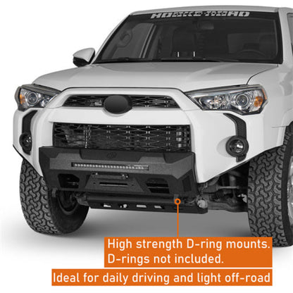 Stubby Front Bumper for 14-24 Toyota 4Runner (Excluding Limited & Nightshade) - Hooke Road - HE.9819-S