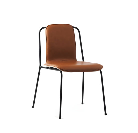 Normann Copenhagen Studio Chair Front Upholstery - Black Steel - Set of 2 - 601863