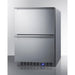 Accucold Summit - 24" 3.4 cu. ft. Stainless Steel or Custom Panel Undercounter Compact - FF642D