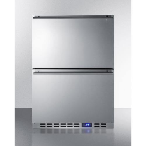 Accucold Summit - 24" 3.4 cu. ft. Stainless Steel or Custom Panel Undercounter Compact - FF642D