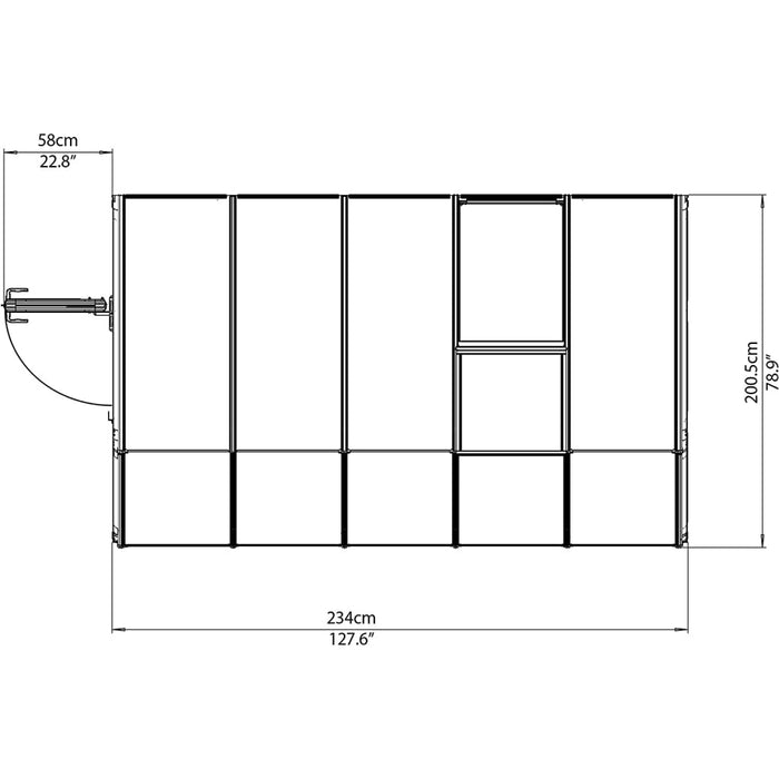 Rion Sun Room 6' x 10' Greenhouse - HG7510