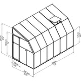 Rion Sun Room 6' x 12' Greenhouse - HG7512