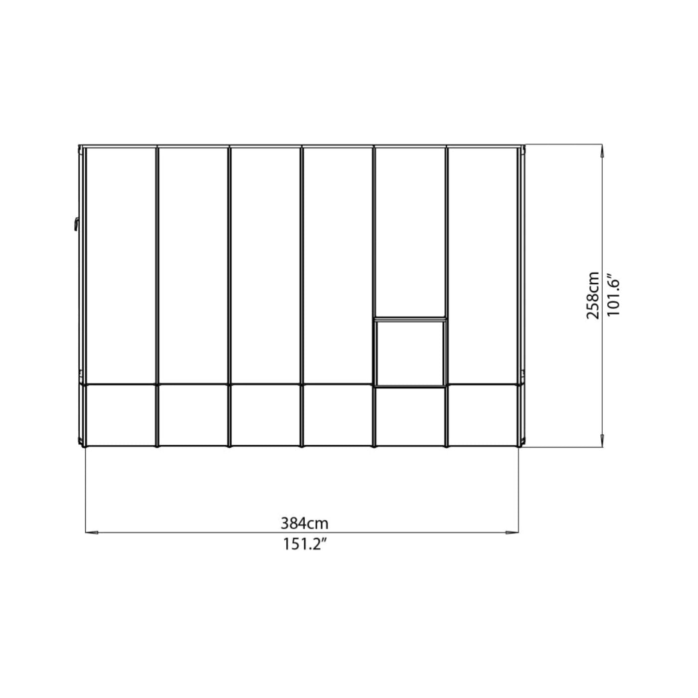 Rion Sun Room 8' x 12' Greenhouse - HG7612