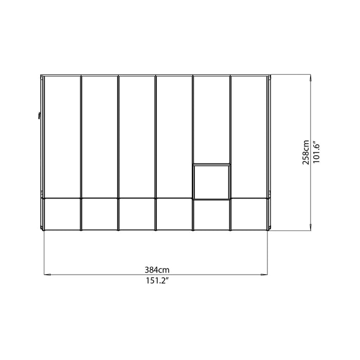 Rion Sun Room 8' x 12' Greenhouse - HG7612