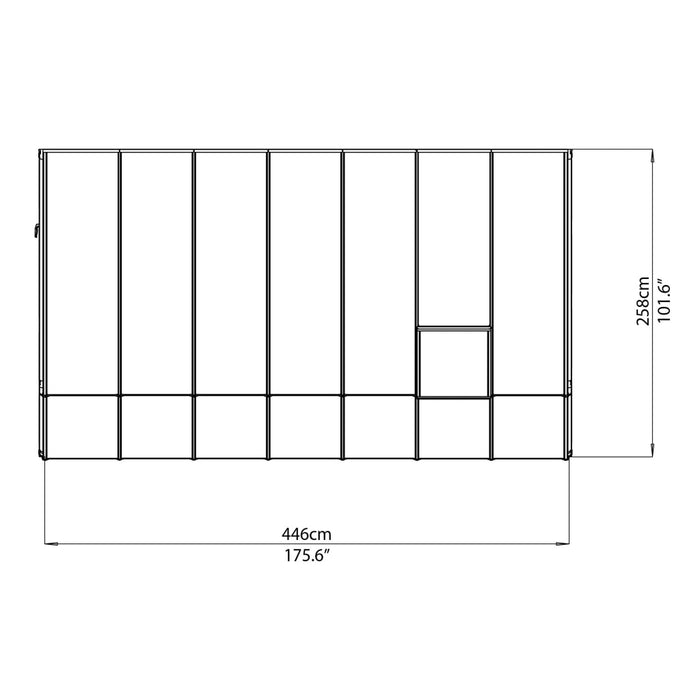 Rion Sun Room 8' x 14' Greenhouse - HG7614