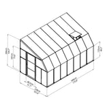 Rion Sun Room 8' x 14' Greenhouse - HG7614