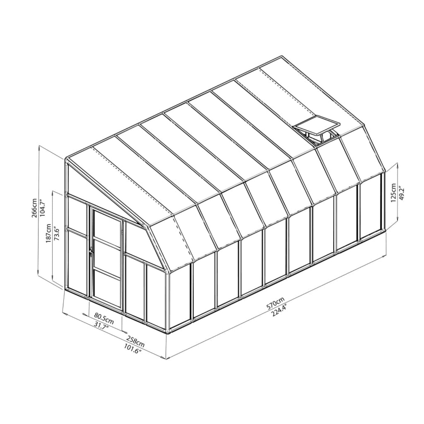 Rion Sun Room 8' x 18' - HG7618