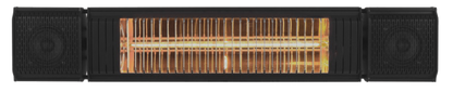 SunHeat Outdoor Weatherproof Electric Wall Mounted Heater with Bluetooth/ Remote Control-Black-1500w-120v - WL15BBT