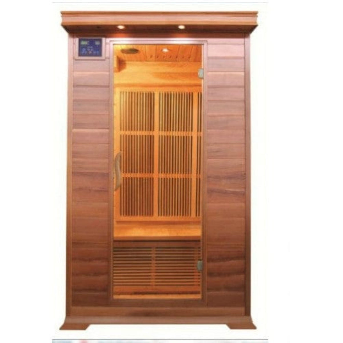 SunRay Cordova Indoor 2 Person Far Infrared Sauna with Carbon Heater - HL200K1 - Backyard Provider