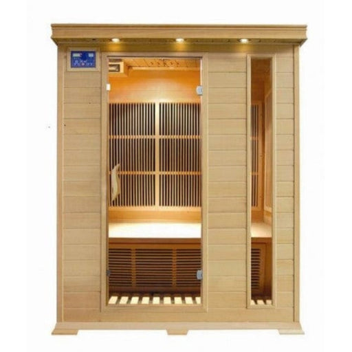 SunRay Aspen Indoor 3 Person Far Infrared Sauna with Carbon Heater - HL300C - Backyard Provider