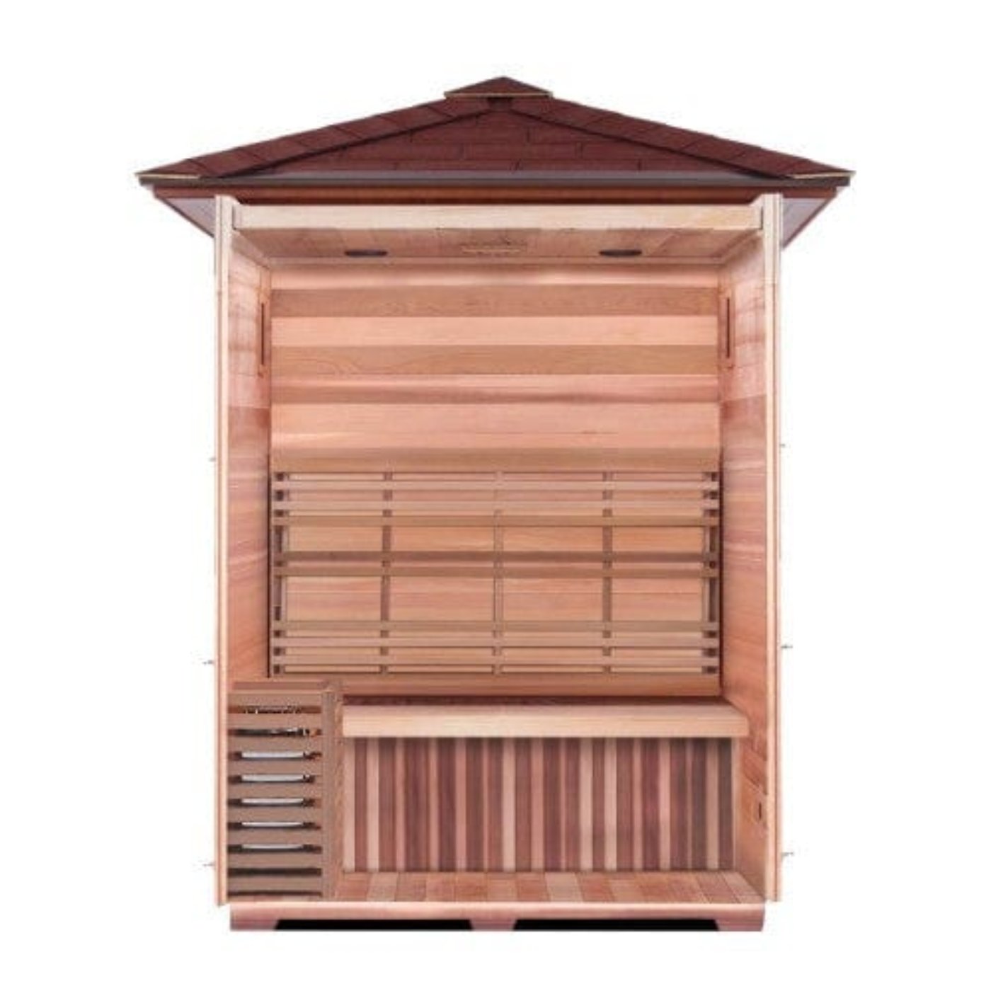 SunRay Waverly Outdoor 3 Person Traditional Steam Sauna - HL300D2 - Backyard Provider