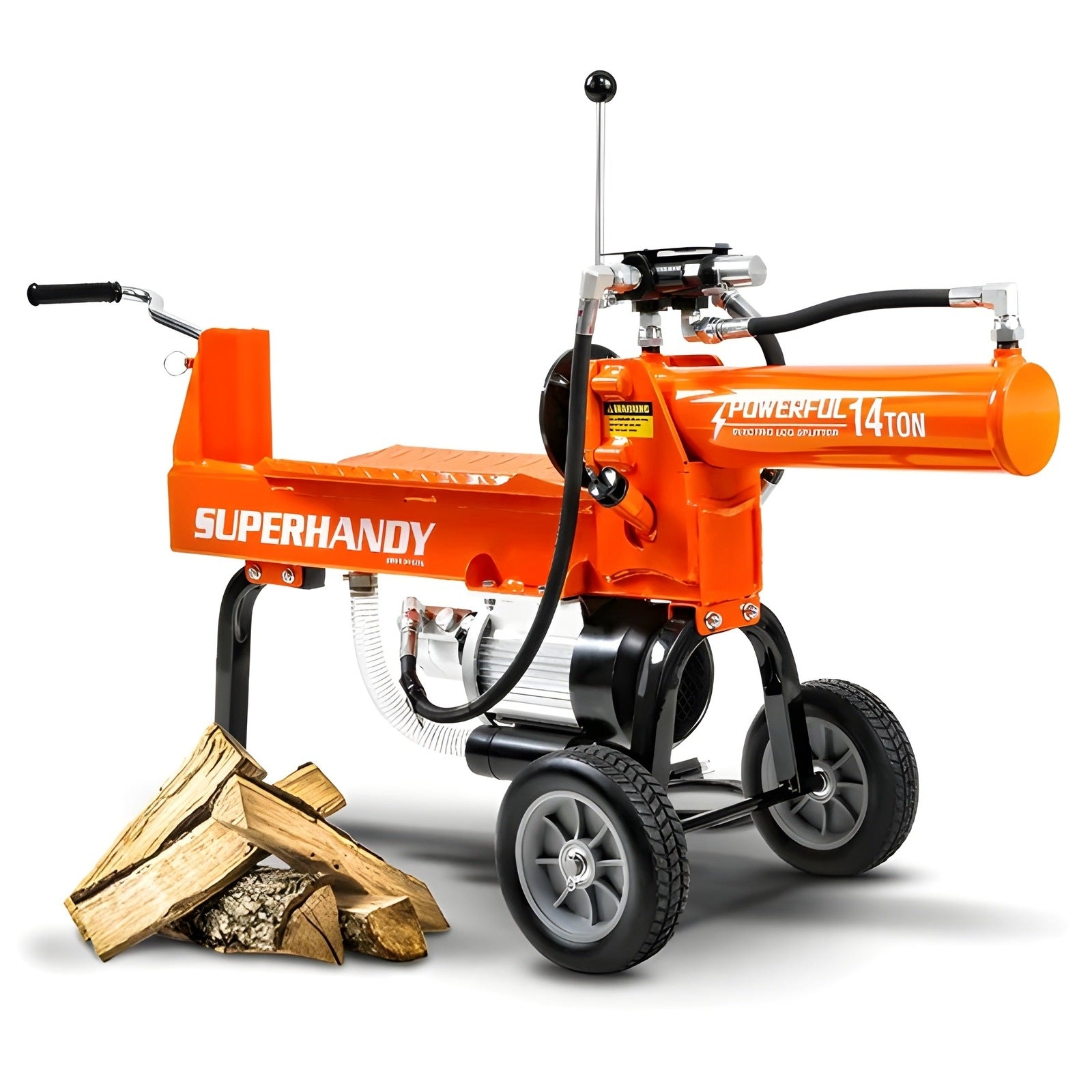 Super Handy 14 Ton 120V Portable Electric Log Splitter New - GUO084