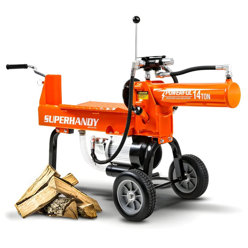 Super Handy 14 Ton 120V Portable Electric Log Splitter New - GUO084