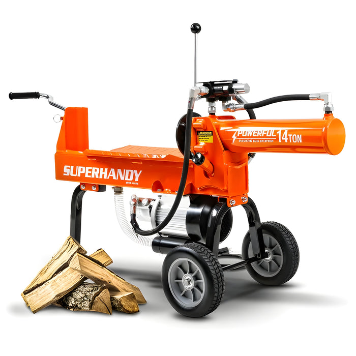 Super Handy 14 Ton 120V  Portable Electric Log Splitter New - GUO084