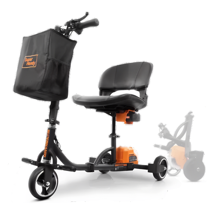 Super Handy GUT112 Passport 3 Wheeled Lightweight Long Range Folding Mobility Scooter New