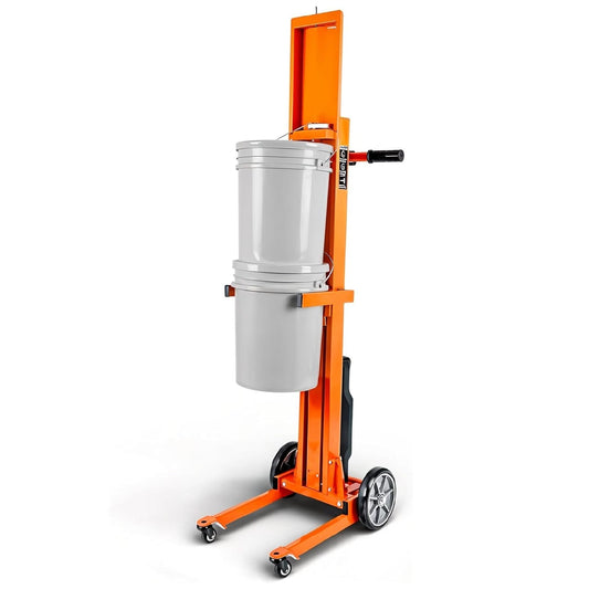 SuperHandy Electric Pail Lift Hand Truck, for 5-Gallon Buckets, 48V 2Ah Battery Powered Lifter, for Easy Loading - GUO150-FBA