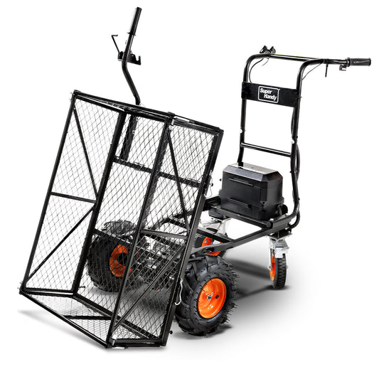 SuperHandy Electric Utility Wagon Pro - 48V 4Ah Li-Ion Battery, 660Lb Max Weight - GUO095-FBA-NEW-backup