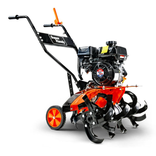 SuperHandy Gas Garden Tiller Pro - 7HP 209CC, 27" Tilling Width - GUO093-NEW-FBA
