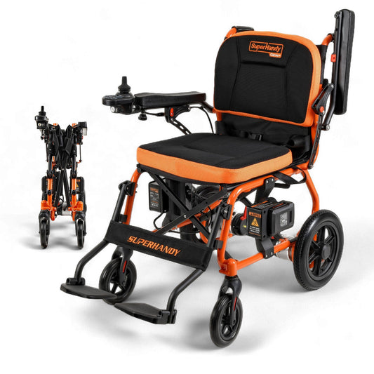SuperHandy GoRide 2 Electric Wheelchair - 48V 2Ah Battery, 300Lbs Max  - GUT166-FBA