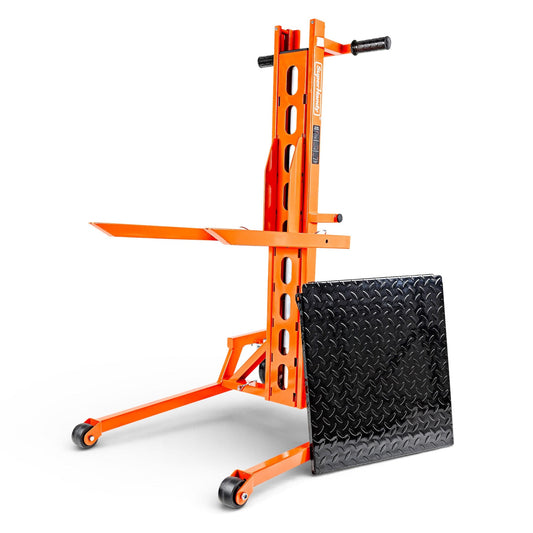 SuperHandy Hydraulic Material Lift Stacker, Portable Forklift – 550 lbs Capacity - GUO146-FBA