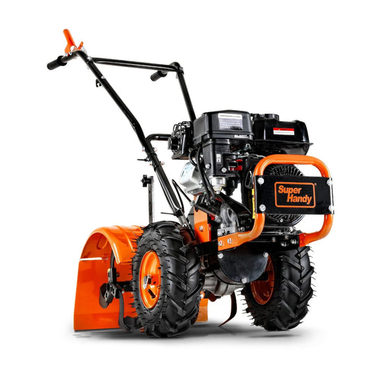 SuperHandy Rear Tine Tiller Pro - 7HP, 16" Width, 12" Depth - Ultimate Soil Prep Tool - GUO116-FBA