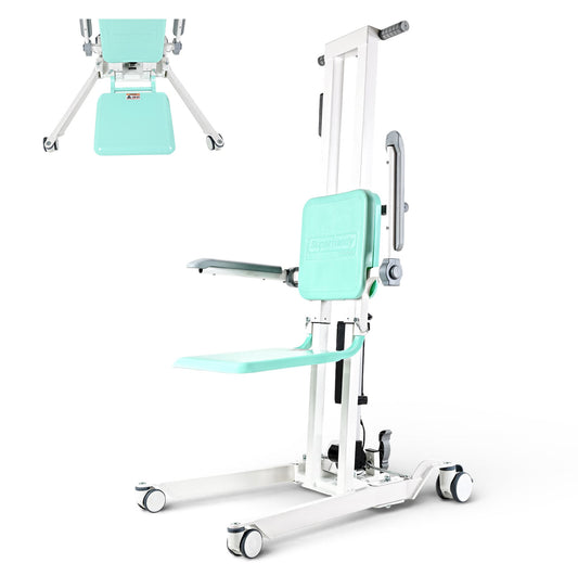 SuperHandy Transfer Floor Lift for Elderly, 500 lb Capacity Sit-to-Stand &amp; Floor-to-Chair Lift - GUT201-FBA