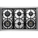 Superiore Deco 48-Inch Dual Fuel Double Oven Freestanding Range in Black and Cream Matte with Bronze Trim - RD482SCNCB_