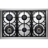 Superiore Deco 48-Inch Dual Fuel Double Oven Freestanding Range in Black Matte with Chrome Trim - RD482SCN_C_