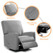 Large Swivel Rocking Recliner, Nursery Swivel Glider Fabric Manual Recliner Chair, Max 360° Swivel 30° Rocking, 35.4" Width