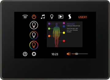 Smart Shower Kit | Waterproof 10" Device | The "Wellness Shower Package" by ThermaSol w/ ThermaTouch