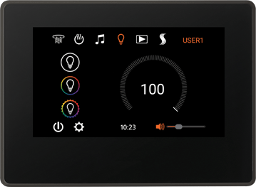 Smart Shower Kit | Waterproof 10" Device | The "Wellness Shower Package" by ThermaSol w/ ThermaTouch