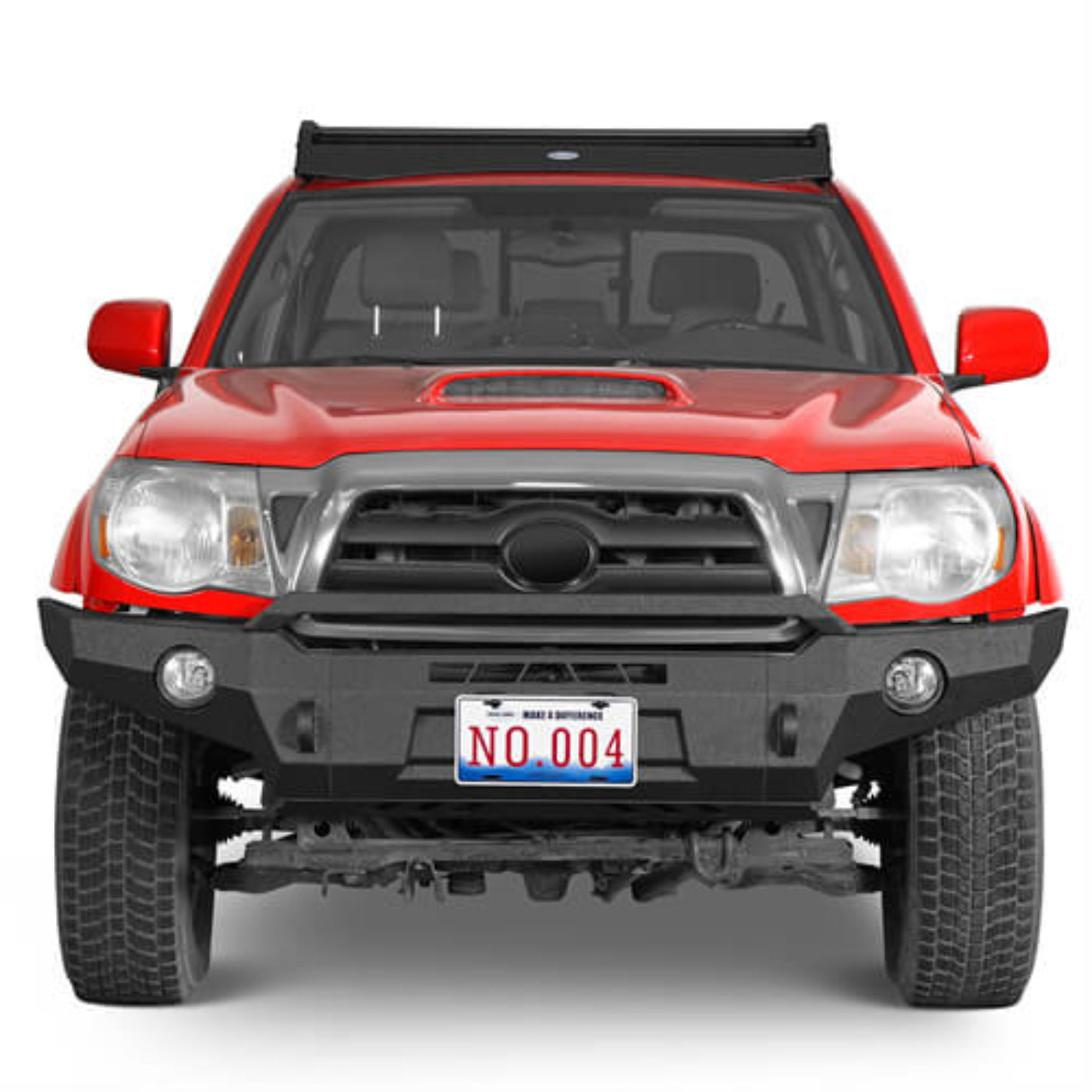 2005-2011 Toyota Tacoma Front Bumper w/Skid Plate - Hooke Road - HE.4031-S