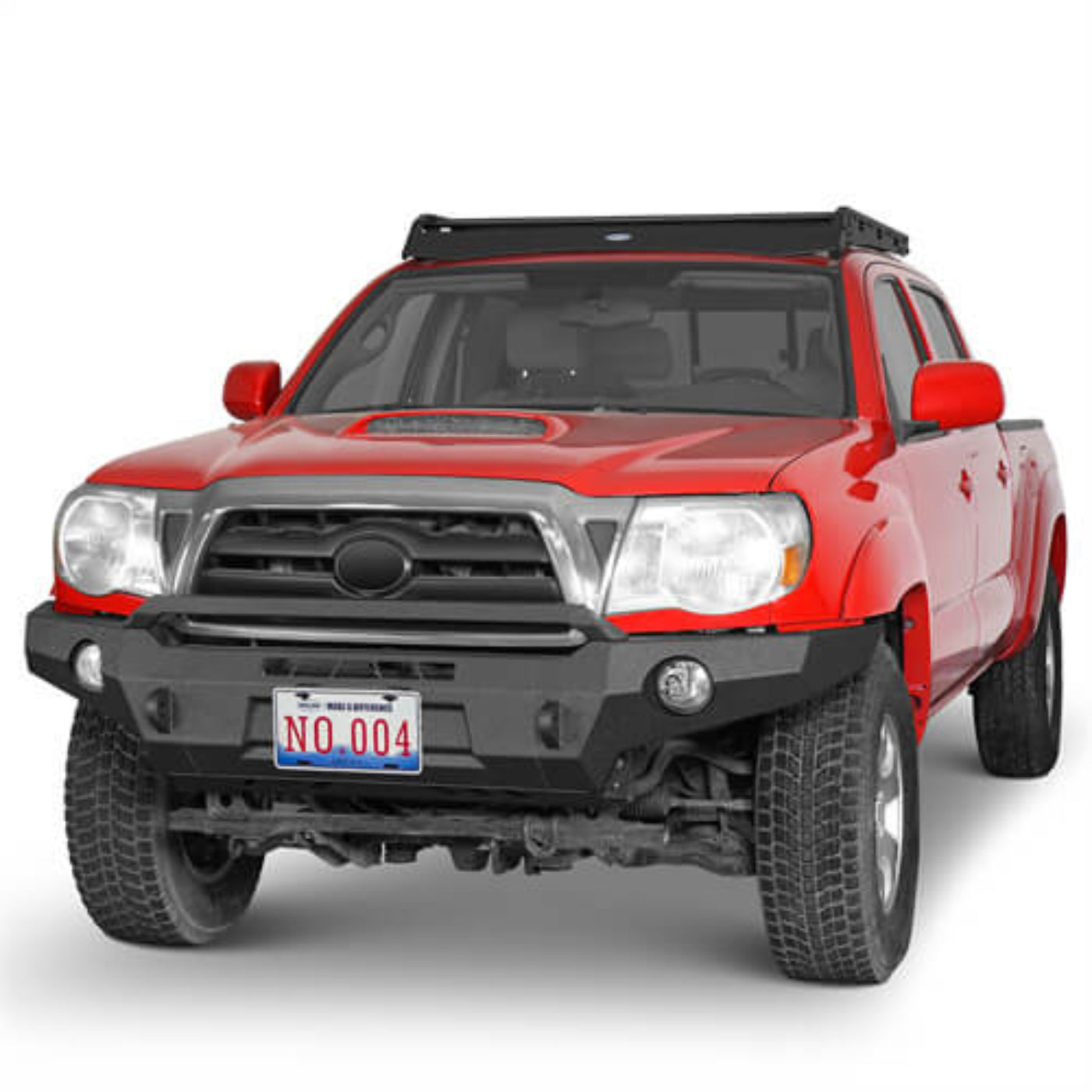 2005-2011 Toyota Tacoma Front Bumper w/Skid Plate - Hooke Road - HE.4031-S