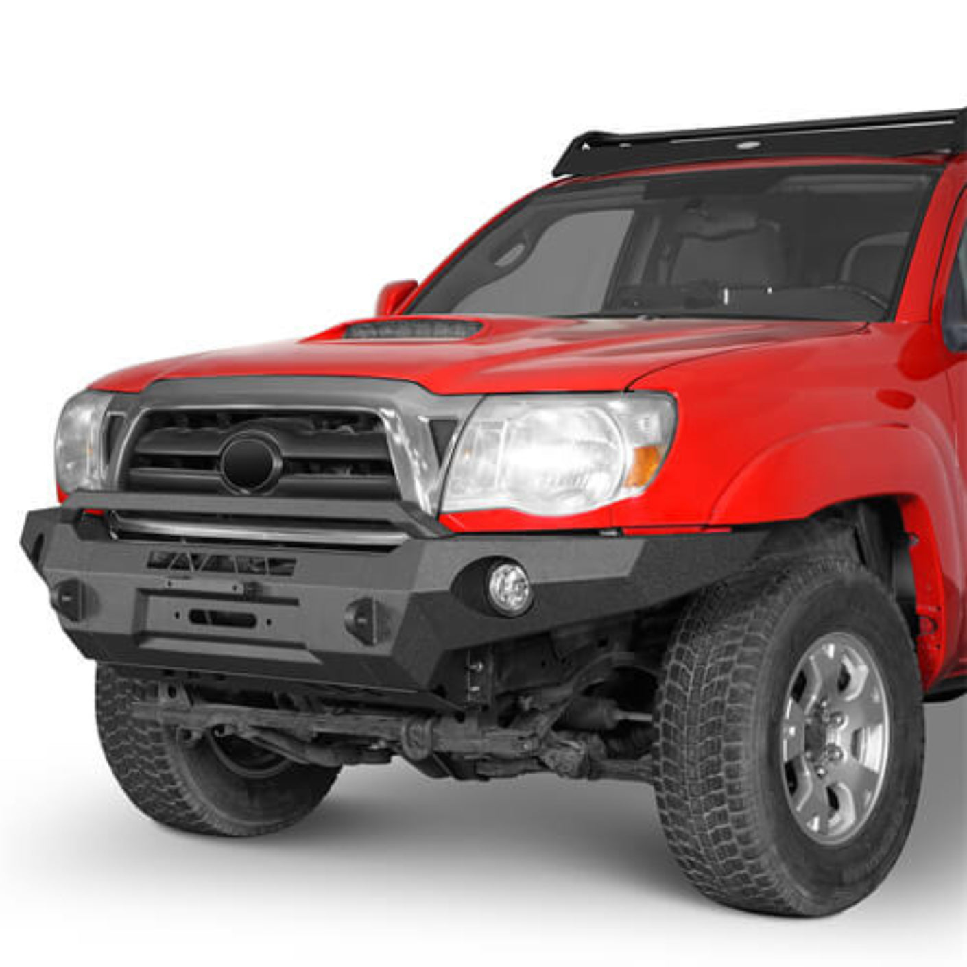 2005-2011 Toyota Tacoma Front Bumper w/Skid Plate - Hooke Road - HE.4031-S