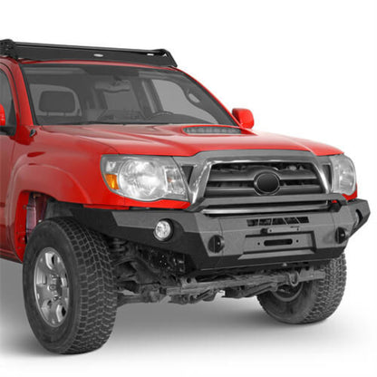 2005-2011 Toyota Tacoma Front Bumper w/Skid Plate - Hooke Road - HE.4031-S