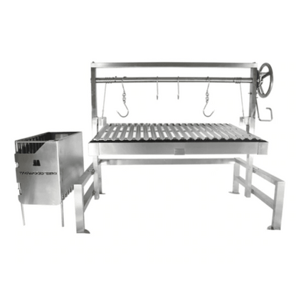 Tagwood BBQ09SS Built-In Insert Santa Maria Argentine Grill + 60 Firebricks Bundle - BBQ09-1