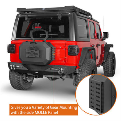 Tailgate Spare Tire Carrier Storage Lock Box For 2018-2025 Jeep Wrangler JL - Hooke Road - HE.3052-S