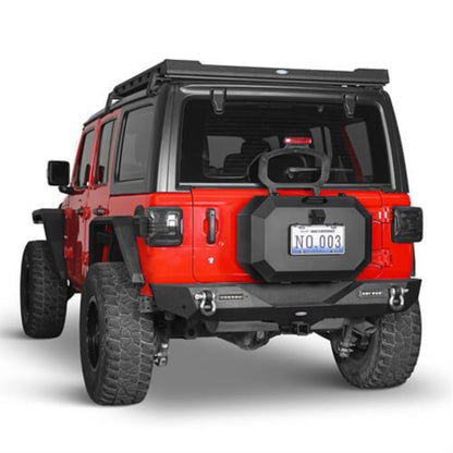 Tailgate Spare Tire Carrier Storage Lock Box For 2018-2025 Jeep Wrangler JL - Hooke Road - HE.3052-S