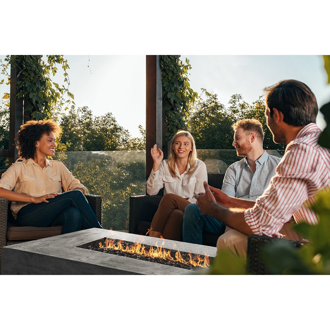 Prism Hardscapes Tavola 6 Fire Table