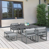 Outsunny 9 Piece Outdoor Patio Dining Set - 84B-479