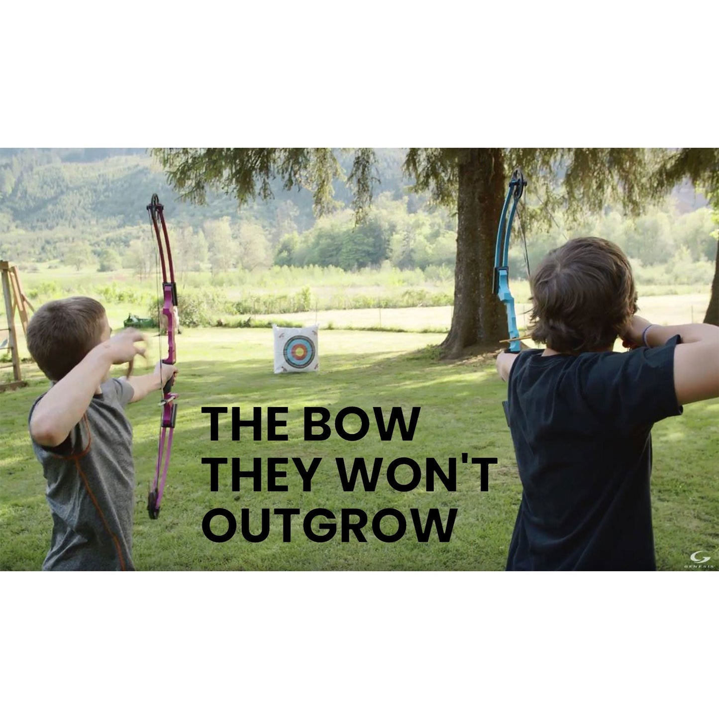 Genesis Archery Compound Bow Adjustable Sizing for Left Handed, Black (2 Pack) - 323649