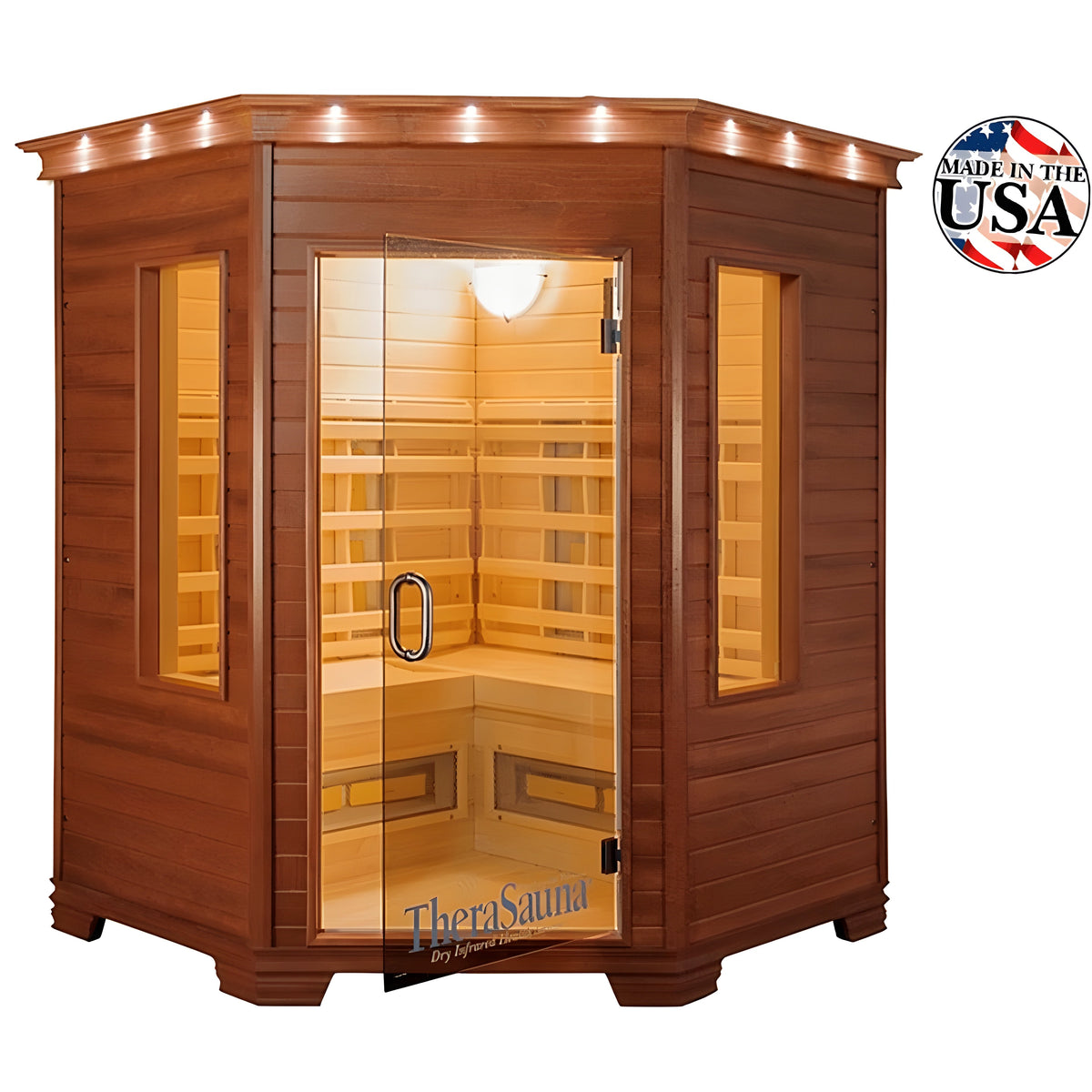 TheraSauna Corner TS6439 3 Person Infrared Sauna - 55555