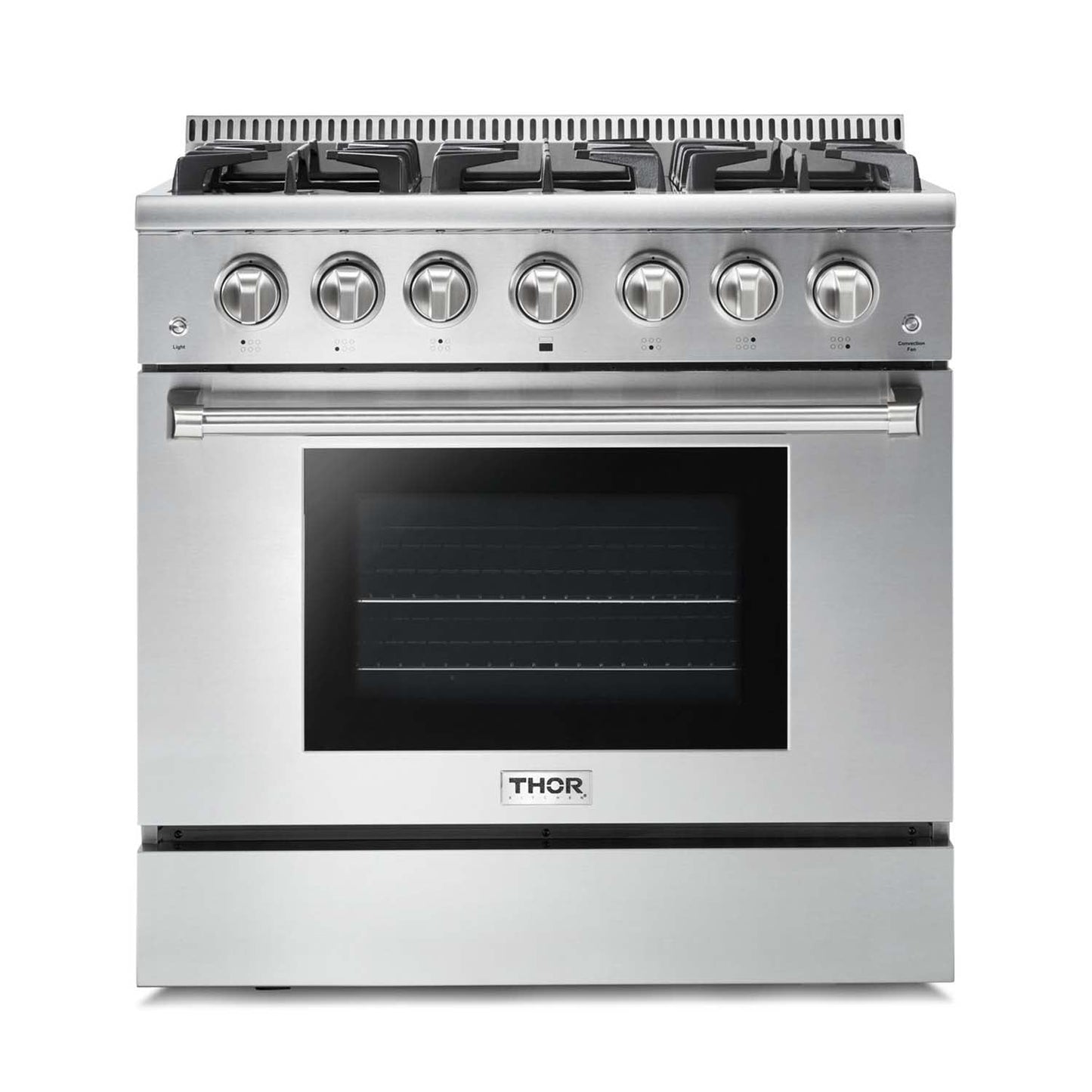 Thor Kitchen 36-Inch 5.2 Cu. Ft. Professional Propane Gas Range with in Stainless Steel  - HRG3618ULP