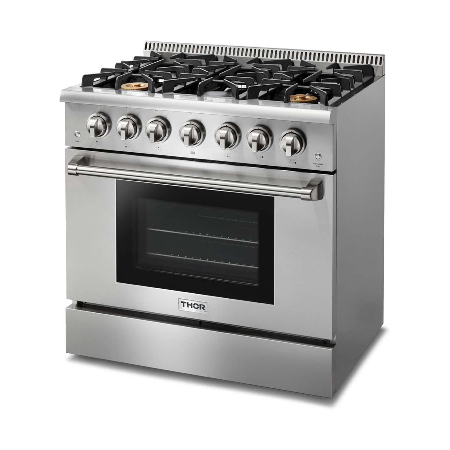 Thor Kitchen 36-Inch 5.2 Cu. Ft. Professional Propane Gas Range with in Stainless Steel  - HRG3618ULP